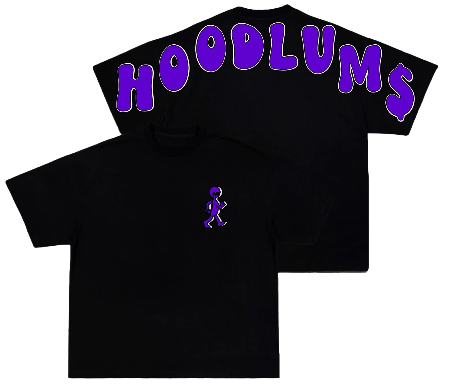 HOODLUM$ back logo